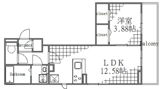 【間取り】 | Ｄ-room天神