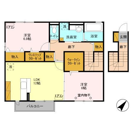 ラ・フルールＡの間取り