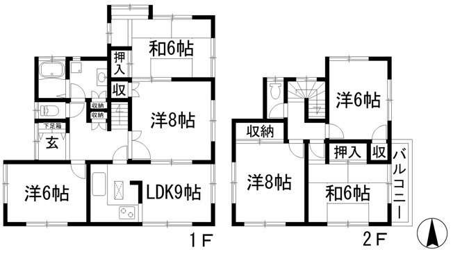 【間取り】 | 青葉台1丁目貸家