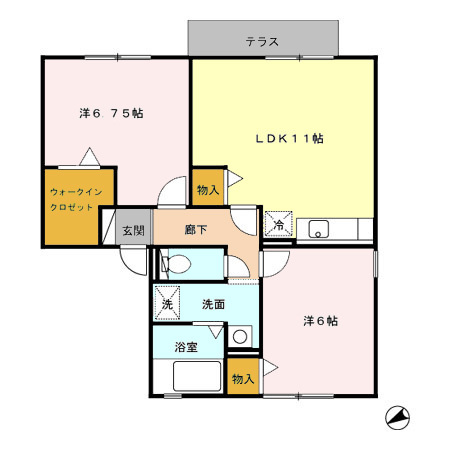 【間取り】 | ハイカムールジュンB