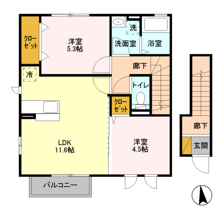 ひたち野Villa.Pal（ヴィラパル）の間取り