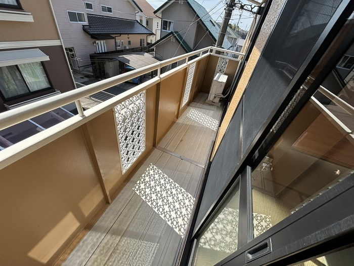 上益城郡益城町大字安永のアパートのバルコニー