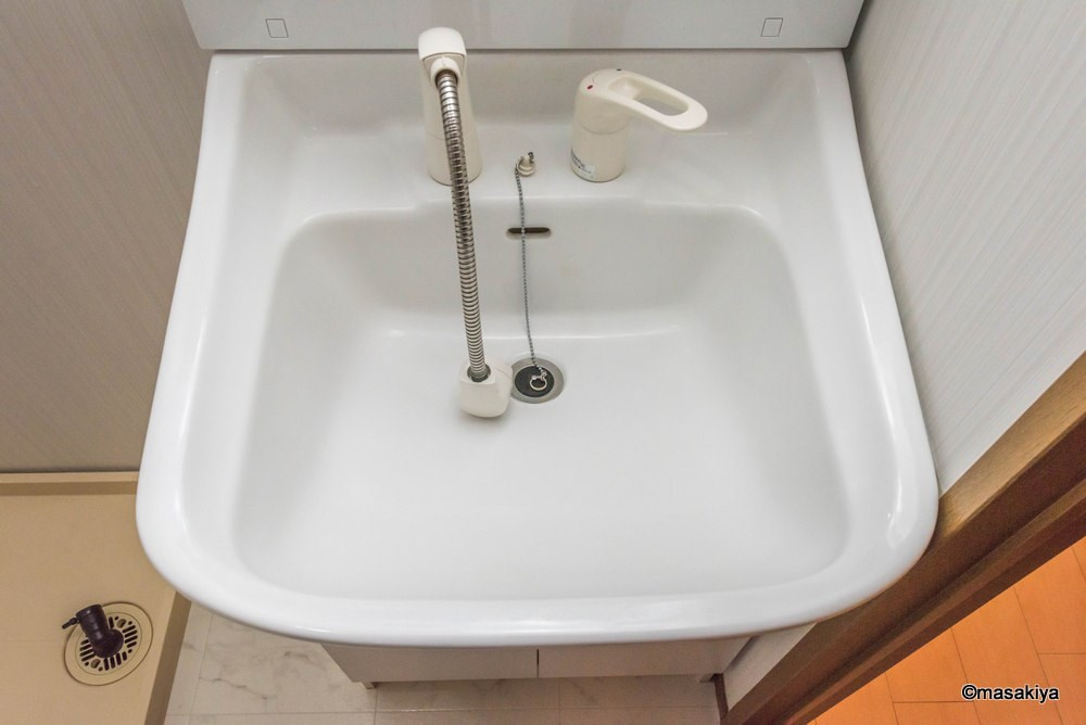 メゾンパーク東和田の洗面所|洗面・脱衣　シャンプードレッサー付き。