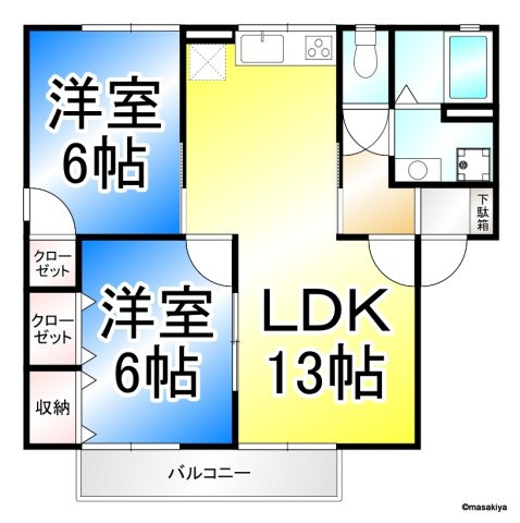 メゾンパーク東和田の間取り