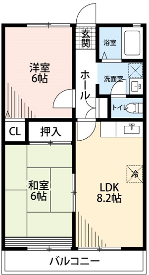 【間取り】 | ルミエールＡ（矢作町）