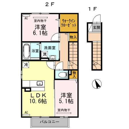 【間取り】 | ベレーザ角木