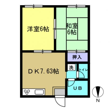 シティハイツショーワAの間取り