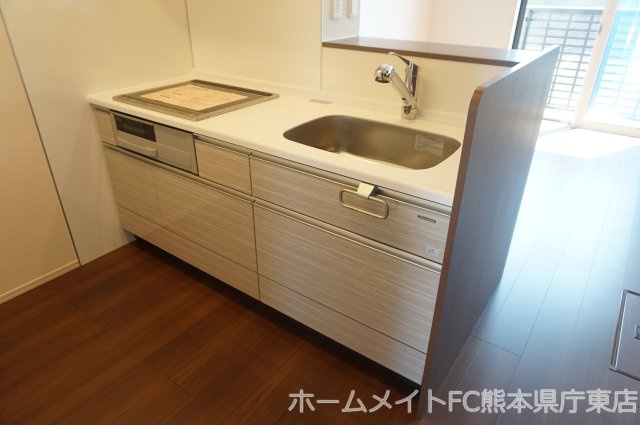 熊本市東区御領１丁目のアパートのキッチン