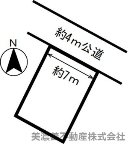 ５４６５０　岐阜市旦島土地の区画図