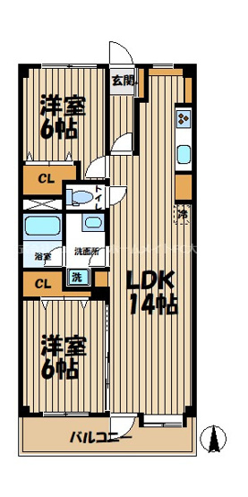 【間取り】 | エクセラ鎌倉岡本