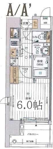 レジュールアッシュ都島ブリーゼの間取り