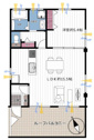 【間取り】 | 牛込北町マンション
