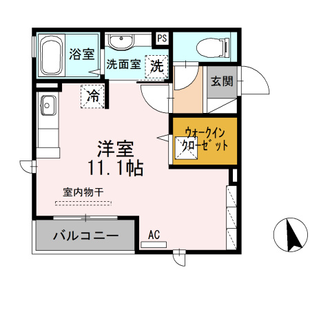 セジュールオッツT’の間取り