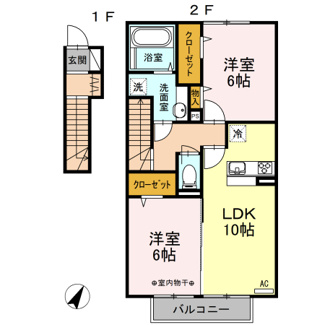 【間取り】 | レ・セーナB