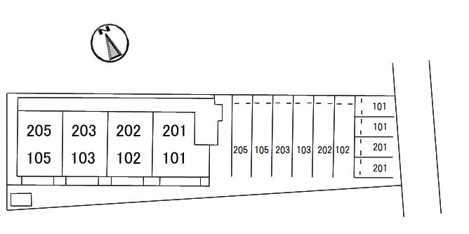 フォレスト　ハイツの区画図