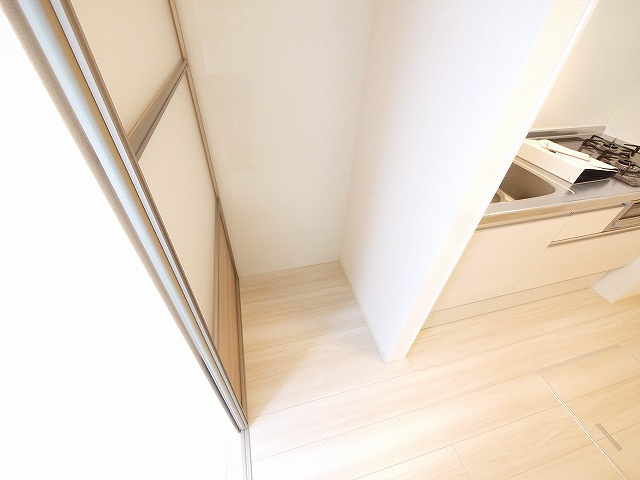 Bizet中筋のキッチン|コンパクトなキッチンで掃除もラクラク