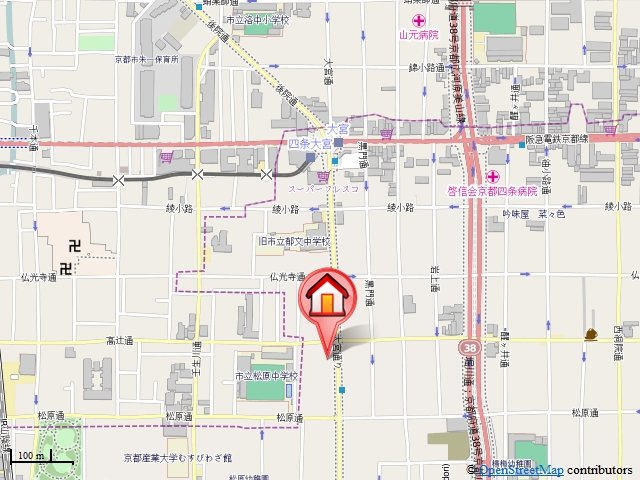 コージーハイツ大宮の地図