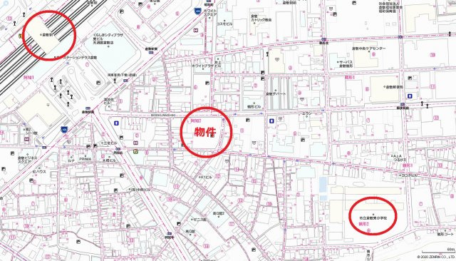 アルファステイツ倉敷阿知の地図