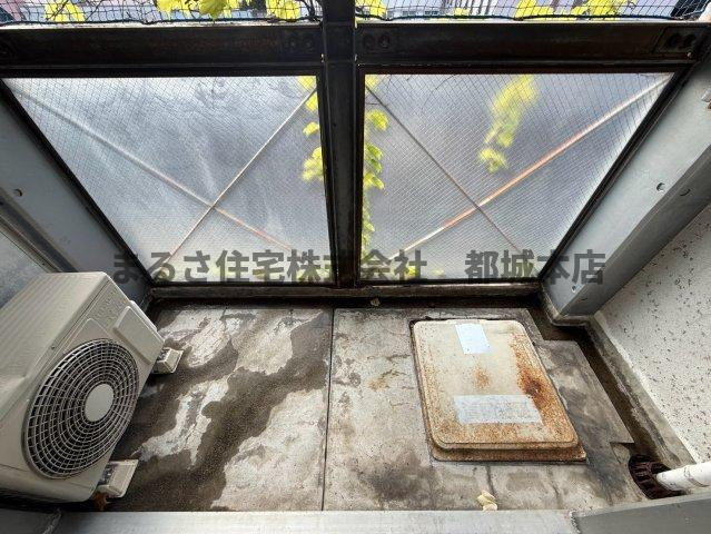 MJ上町第一のバルコニー