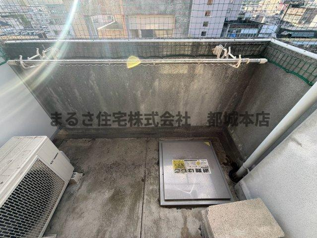 MJ上町第二のバルコニー