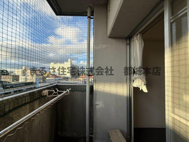 MJ上町第二のバルコニー