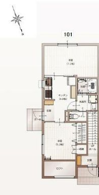 タウンコートＫの間取り