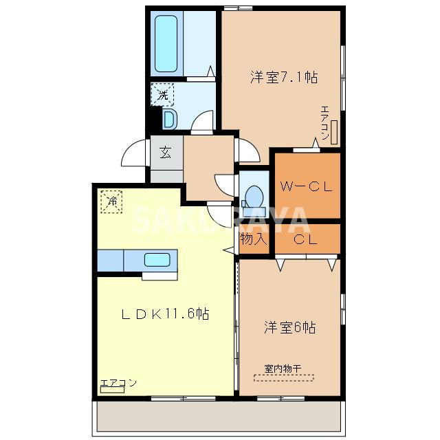 ダイワセンチュリー Ｅの間取り