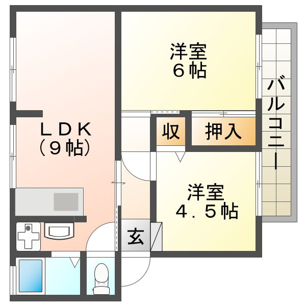 ボナールＦＵＪＩの間取り