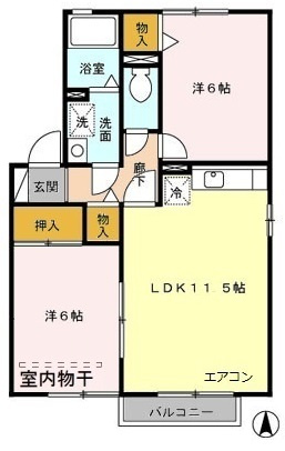ツインパティオAの間取り