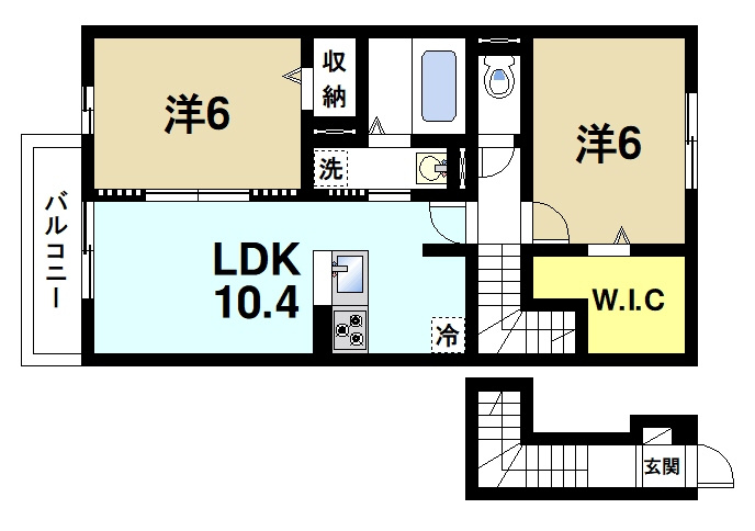 メゾン　ダンデリオンの間取り|2LDK
