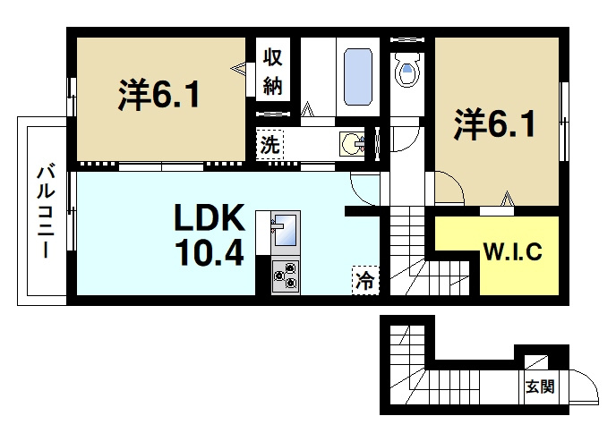 メゾン　ダンデリオンの間取り|2LDK