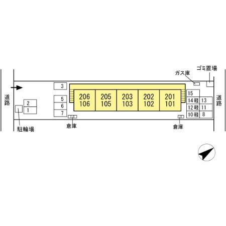 メルメゾンの区画図