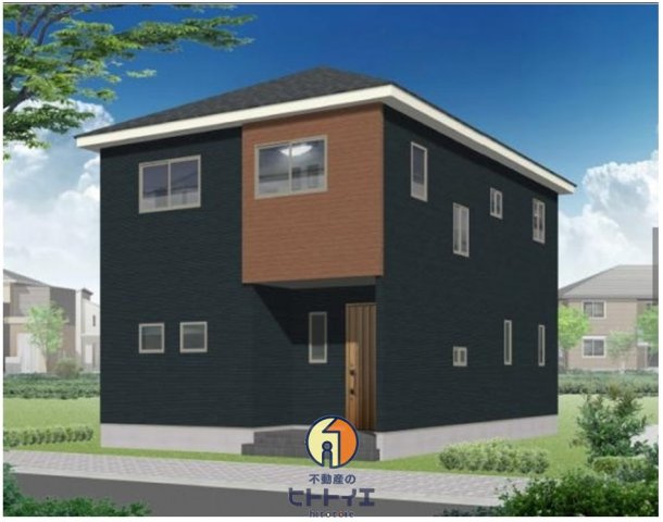 八女市本町新築建売住宅の外観パース