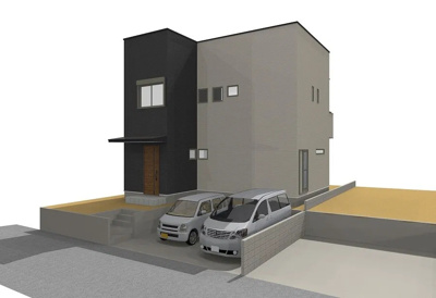 【外観パース】 | いの町枝川新築戸建 | イメージ図