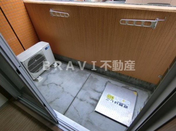 ハイムラポール松屋町　BRAVI不動産のバルコニー|【ハイムラポール松屋町】陽当たり良好なバルコニーです