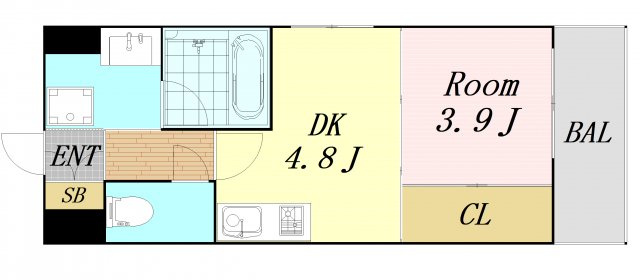 エルシア新大阪の間取り