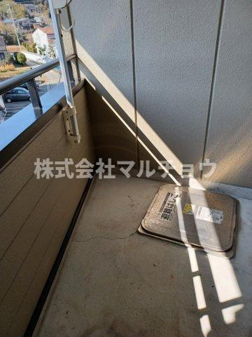 ハイツゆずのバルコニー|陽当たり良好なバルコニーです