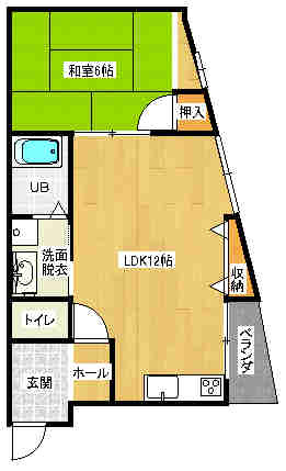 ハイツゆずの間取り