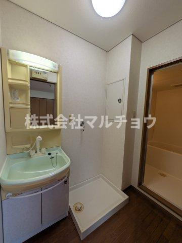 ハイツゆずの洗面所|コンパクトで使いやすい洗面所
