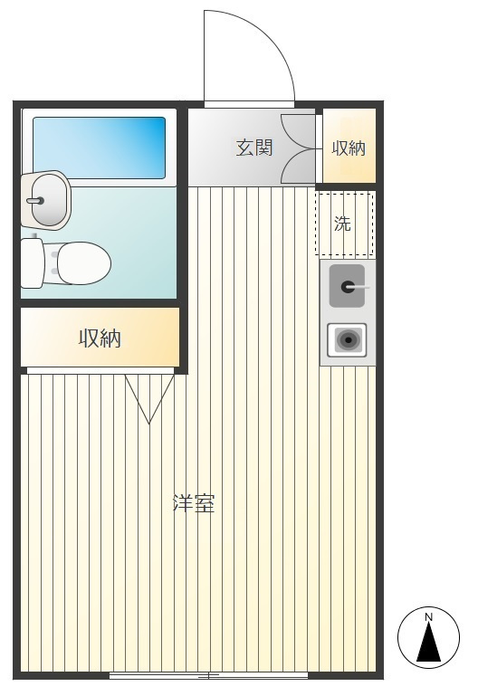 コーポ菊坂の間取り|ワンルーム