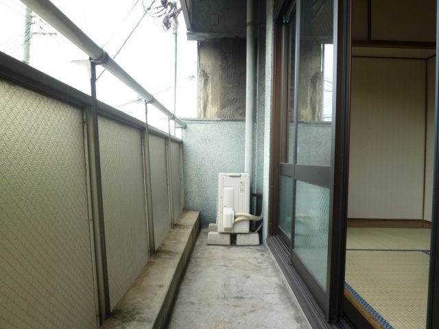 川原ビルのバルコニー