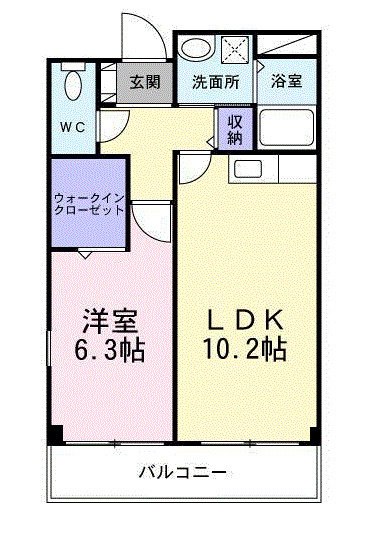 メルベーユフジワラIIの間取り