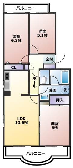 【間取り】 | ボンヴィバン