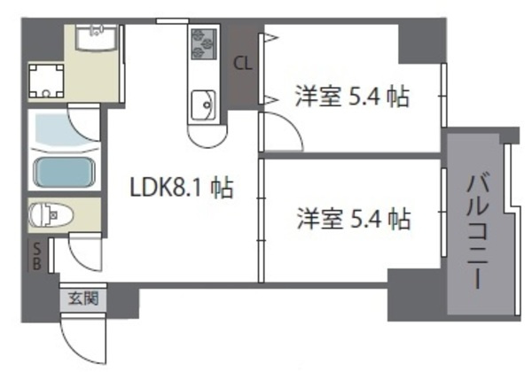 【間取り】 | グランガーデン足代新町