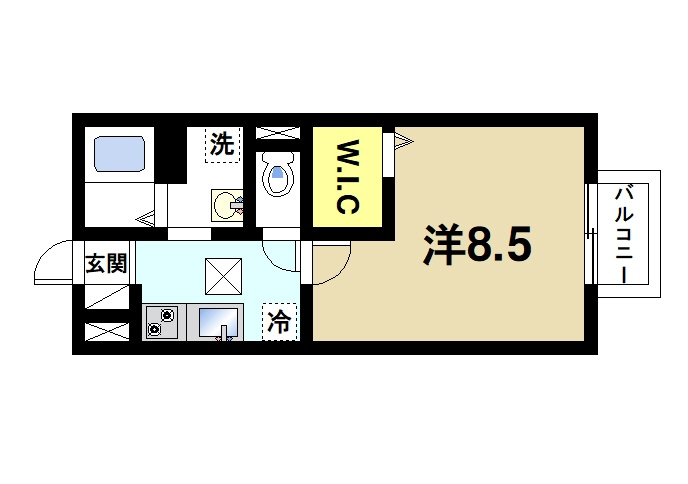 サンロイヤル　Ⅰの間取り|収納も十分に有ります