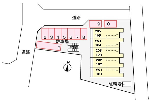 オリーブの区画図