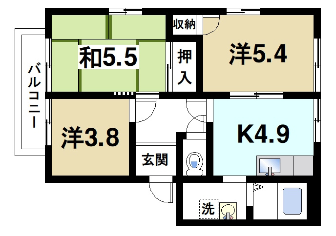 サニープラザの間取り|間取り