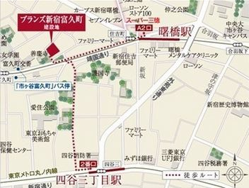 ブランズ新宿富久町の地図|ブランズ新宿富久町