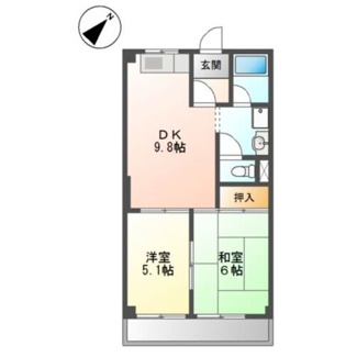 【間取り】 | パレスさくらＡ