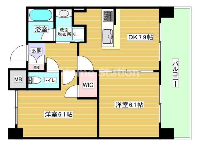 【間取り】 | アルグラッド福島WEST